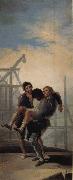 Wounded Mason, Francisco Goya